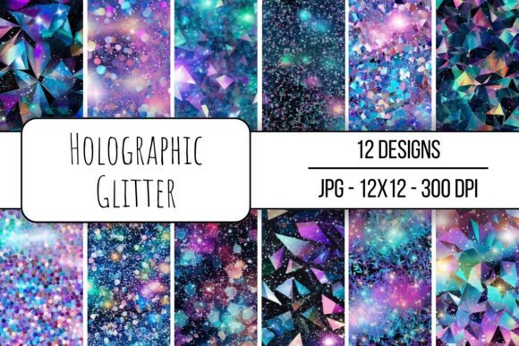 Download Holographic Glitter Seamless Pattern - Holographic glitter Collection