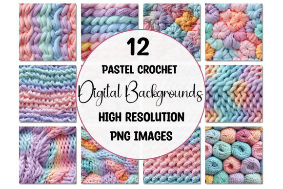 Download Rainbow Pastel Crochet Backgrounds - Backgrounds Collection