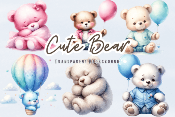 Download Cute Bear Baby Shower Clipart - Cute bear Collection