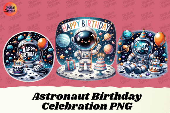 Download Astronaut Birthday Celebration PNG - Celebration Collection