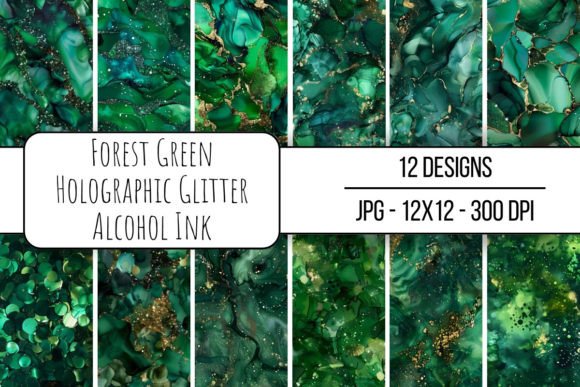 Download Forest Green Holographic Glitter - Holographic glitter Collection