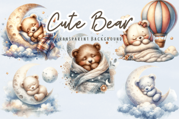 Download Nursery Clipart Pastel Cute Bear Clipart - Cute bear Collection