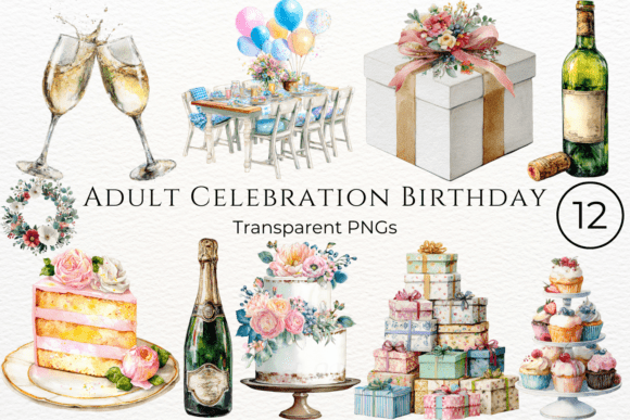 Download Adult Celebration Birthday Clipart - Celebration Collection