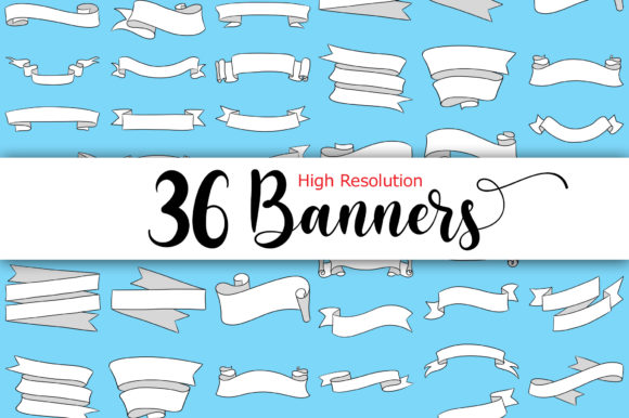 Download Celebration Banners in White - Celebration Collection